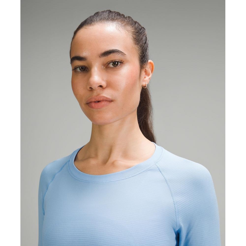 Lululemon Swiftly Tech Long Sleeve Shirt 2.0  Waist Length Sinatra Blue Sinatra Blue