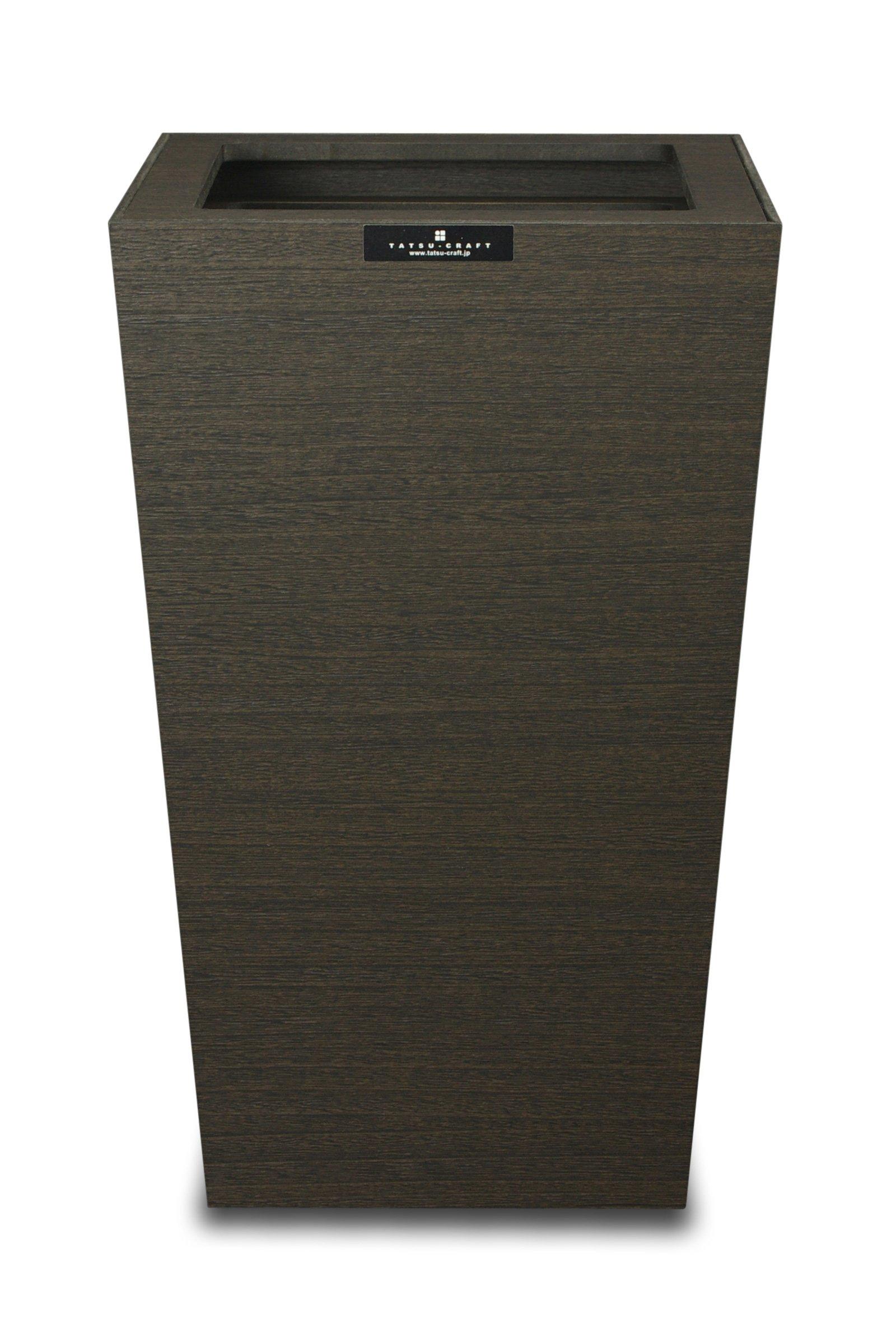 

TATSU-CRAFT Bosk Basque Square Dustbin, Medium, 7L, Black, Stylish, Compact, with Lid, Space-Saving Design for Kitchen, Living Room, Home, and Office