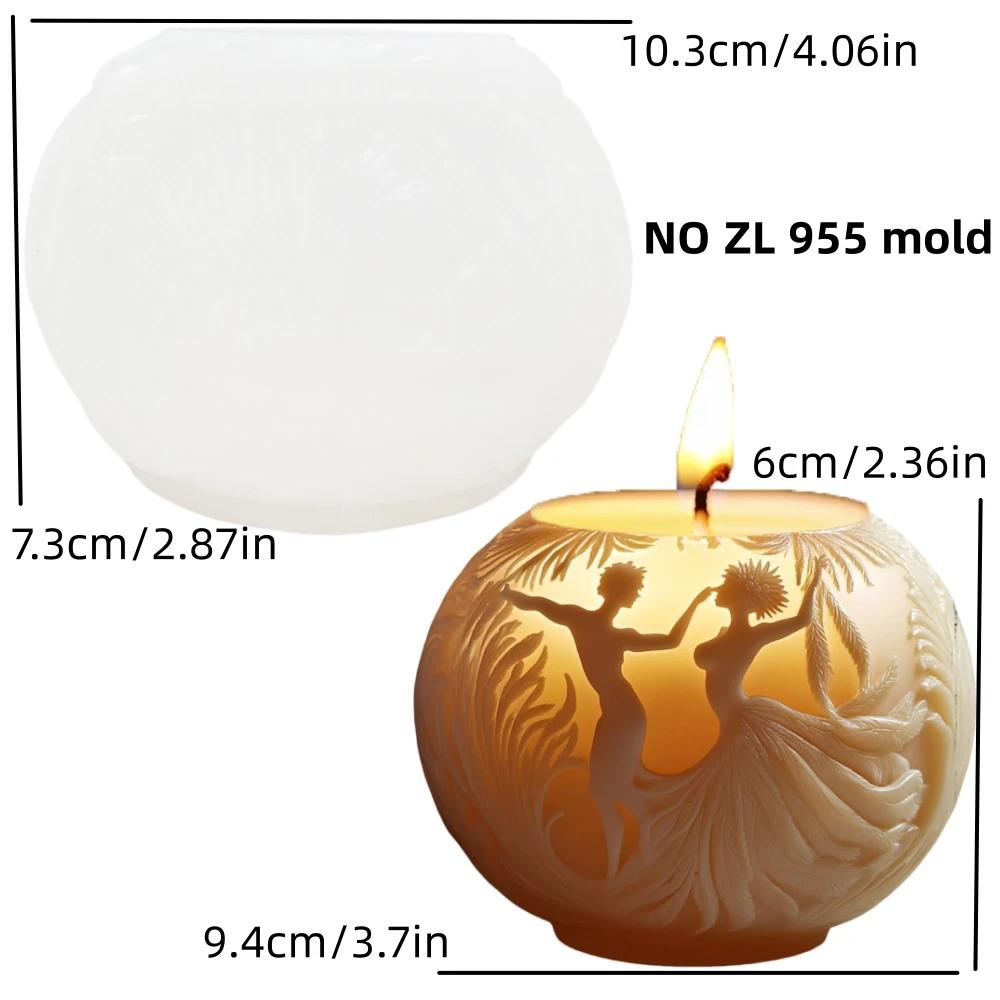 3D Wedding Girl Aromatherapy Candle Silicone Mold DIY Girl Candle Mould Gypsum Clay Epoxy UV Resin Mold Molds Home Decor