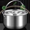 Camping Cookware Outdoor Cooking Stainless Steel Pot