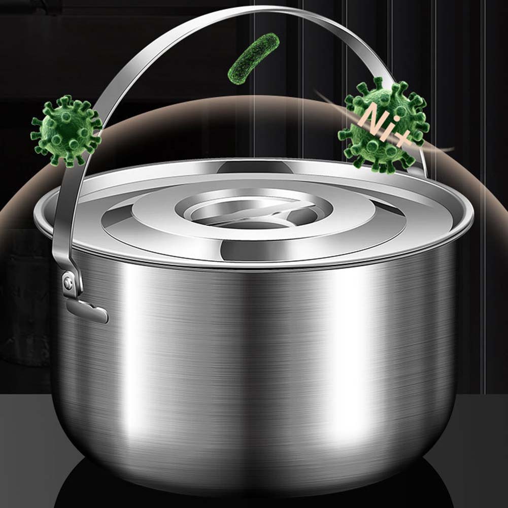 Camping Cookware Outdoor Cooking Stainless Steel Pot