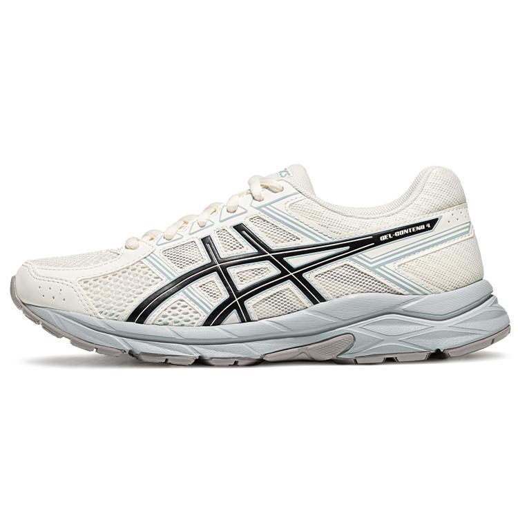 Asics Gel-Contend 4 Fashion Versatile Low-Top Running Shoes Women sneaker White Black T8D9Q-114