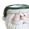 Christmas Snowman Planter Pot Santa Claus Head Resin Succulents Herb Plants Flower Pot Home Balcony Garden Decoration