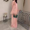 Middle East Arabian Women's New Temperament Stand-Up Collar Horn Sleeve Loose Large Size Dress Long Skirt
