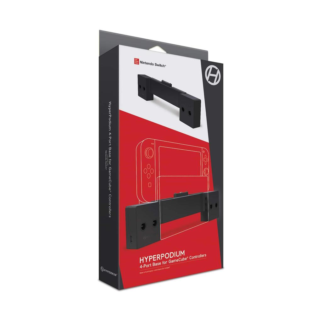 Hyperkin HyperPodium Controller Base for Nintendo Connects Up To Four GameCube Controllers 4-Port Switch®,