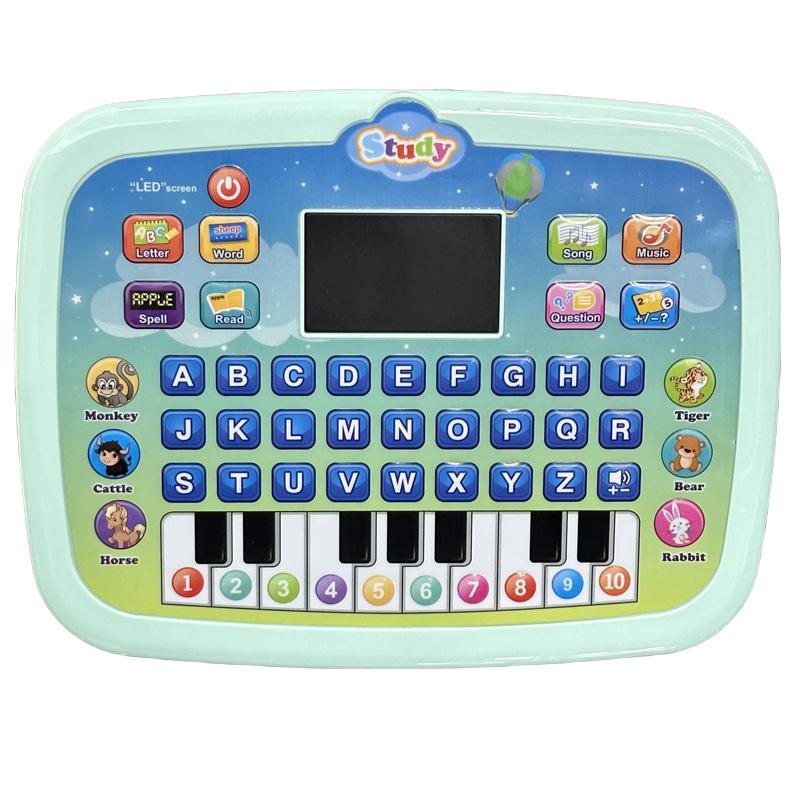 

Early Education Machine, LED Display, Children s Intelligent Multi-function Tablet Learning Machine, Point Reading Machine Toys зелений
