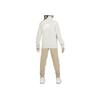 Nike Casual Sportswear Color Block Stand Collar Zip Jacket And Elastic Cuffed Pants Kids Sets Light-Bone FD3067-072