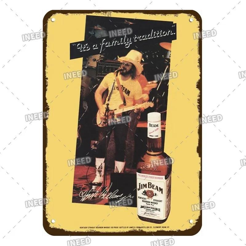 Vintage Jim Beam Bulmers Whisky Tin Sign Retro Metal Plaque for Home Club Irish Bar Wall Decor Decorative Wall Plate for Home