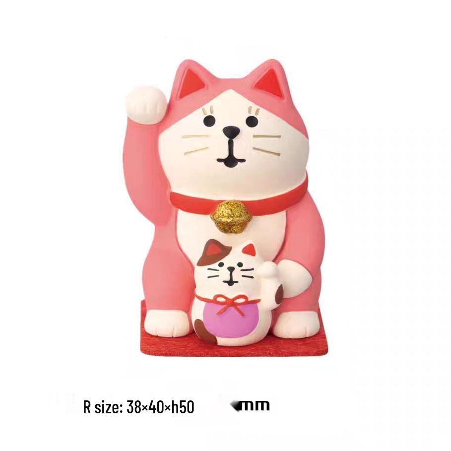 Lucky Cat Feng Shui Ornament for Home, Office, Car, or Store Decoration