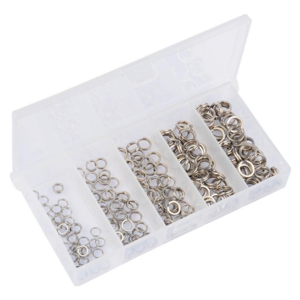200/250 Stück Edelstahl Angelköderverbinder Hochfeste Schlaufenset Salzwasserangeln