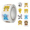 500pcs/Roll Mix Animal Sealing Stickers Cute Fox Rabbit Decals DIY Notebook Fridge Suitcase Reward Waterproof Label Sticker Toy