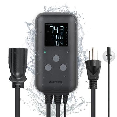 DIGITEN Heat Mat Thermostat Waterproof Temperature Controller DTC315 Greenhouse Thermostat Aquarium Temperature Controller Outdoor Thermostat 15A