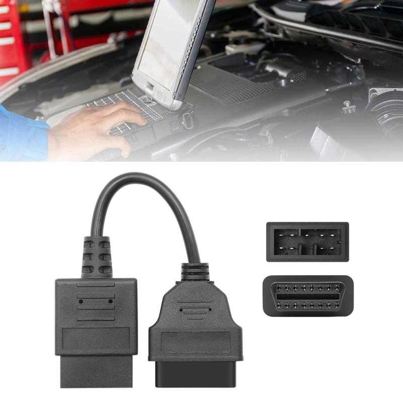 9 Pin OBD2 Cable Adapter for Car Ensures Long Terms Use & Reliable Connection Easy Car Diagnostics Quick Fault Detection