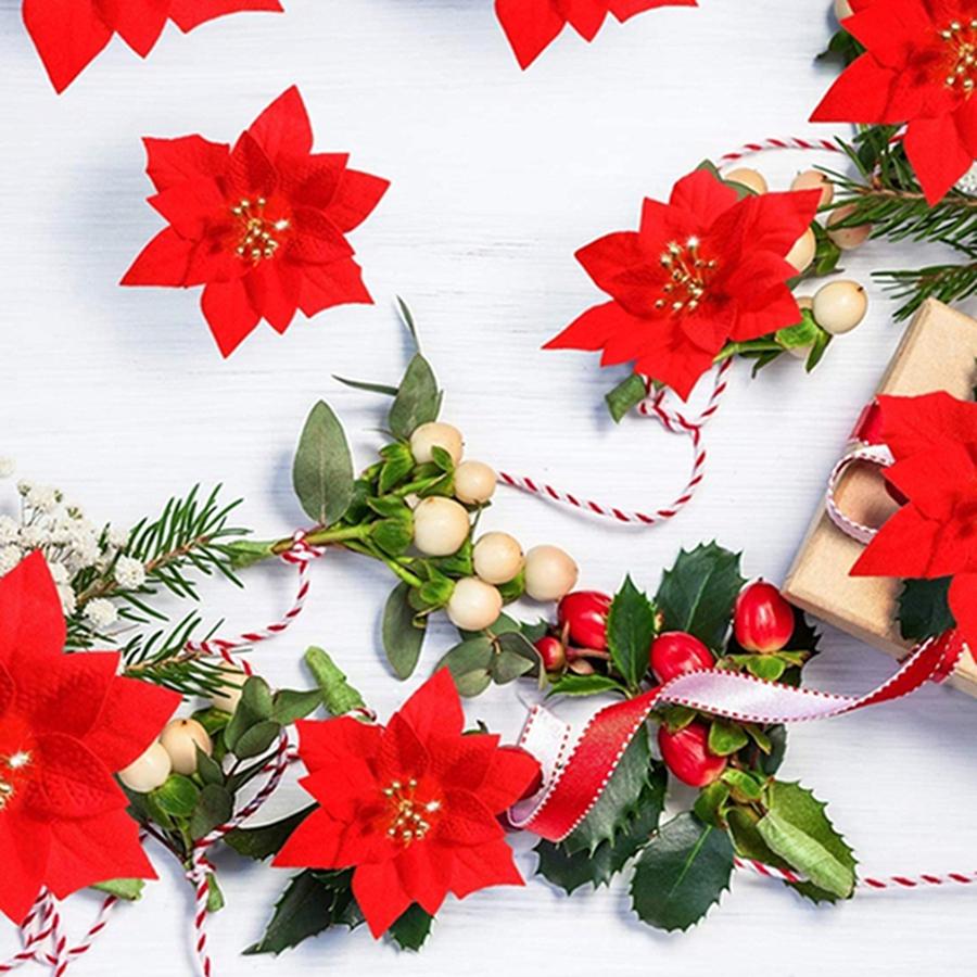 6/12 Stück Künstliche Blume Gold Hochzeitsparty Handarbeit Wohnraum Tischdekoration Weihnachtsbaum Girlande Außenhof Atmosphäre Requisite