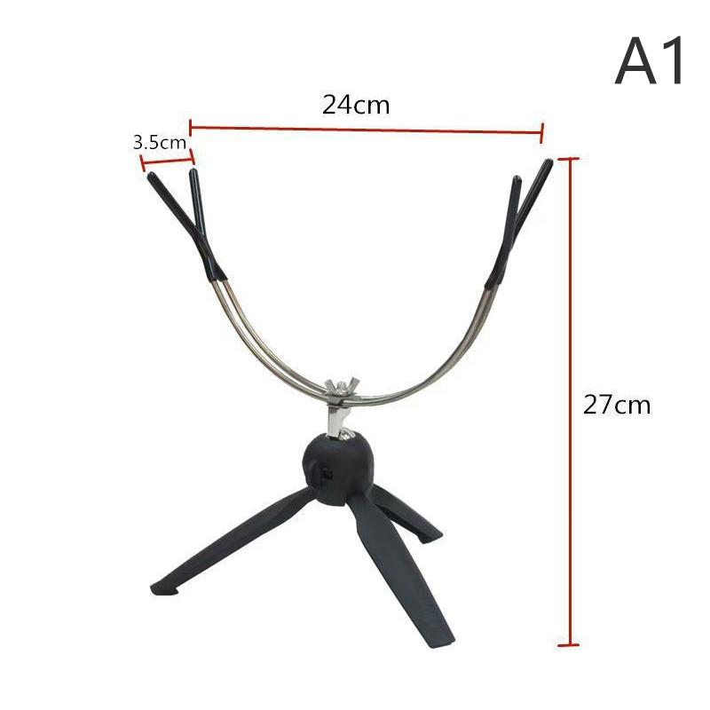 Multi Functional Ice Fishing Rod Rack 360 Degree Adjustable Stand Holder Stable Pole Support for Cold Weather Angling
