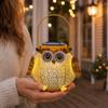 Yousheng Solar Light, Owl Design Garden Decor, Outdoor Waterproof Metal Hanging Lantern Solar Garden Light for Outside Patio Yard Lawn