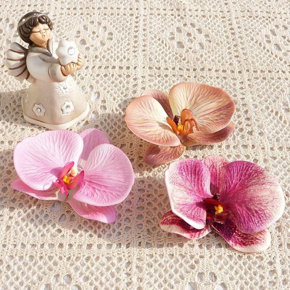 Handmade Accessories Simulated Flower Headdress Butterfly Orchid Flower Brooch DIY