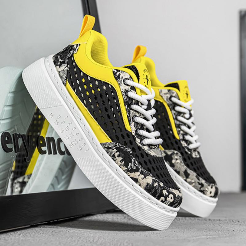 Men's Summer Breathable Mesh Thick-soled Sneakers Comfortable and Versatile Sports Casual Shoes