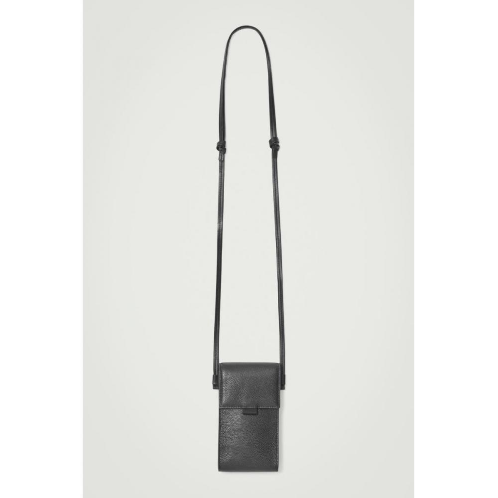 Cos Japan Cross Body Pouch   Leather