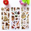 10 Sheets Cute Animals Bubble Stickers Kawaii 3D Stickers Toy for Children No Repetition Kids DIY Scrapbooking Stickers Gift