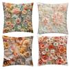 1pcs 45cm 3D Soft Cushion Pillow Cover Elegant Plant Floral Pillowcase for Home Living Room Bedroom Decoration Cushion Cover