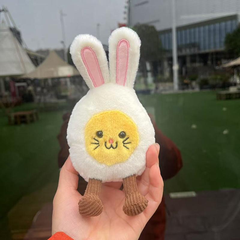 

Cartoon Rabbit Plush Doll Pendant Cute Fun Stuffed Animal Doll Keychain Bag Charms Bag Key Hanging Decoration Gifts