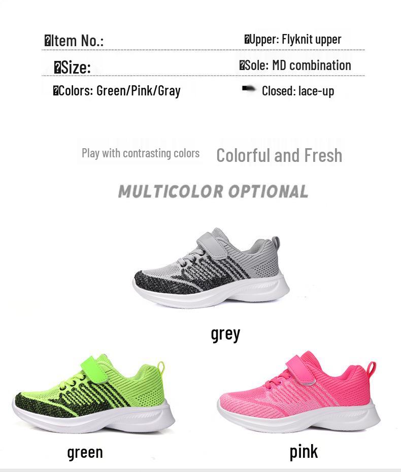 Dívčí prodyšné síťované běžecké boty - Kolekce Jaro/Podzim 2025: Lehká, Všestranná, Přeshraniční Sportovní Obuv