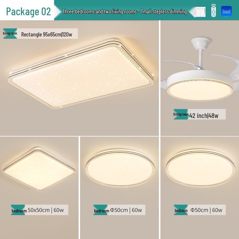 High Brightness Living Room Ceiling Light – Luxury Full Spectrum Eye Protection for Home Decor