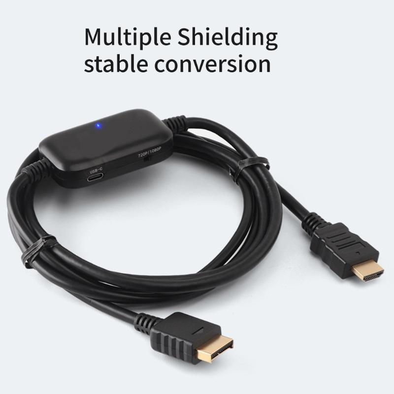 Converter Adapter for Video to High Definition Conversion Cable Game Console Connection Cable 79''
