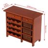 Wooden Wine Storage Cabinet For Model Doll House Kitchen Scene Arrangement 1/12 Miniature Furniture Display Accessory