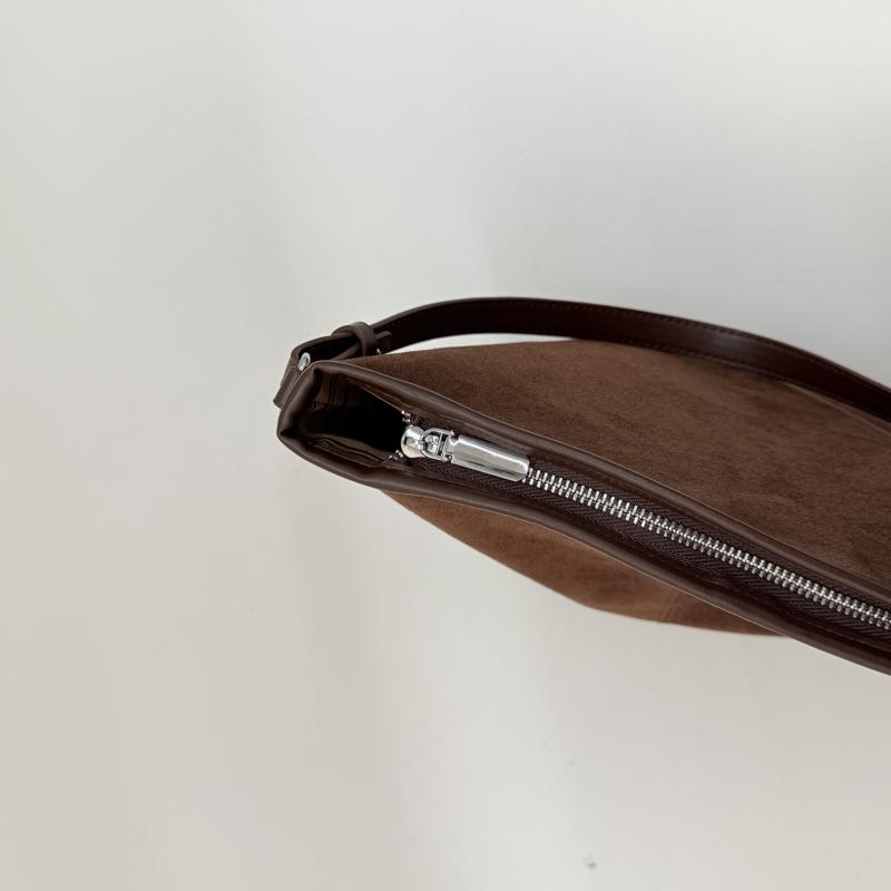 PU Suede Hobo Bag Women's Fashion Shoulder Tote with Soft Texture Casual Everyday Handbag