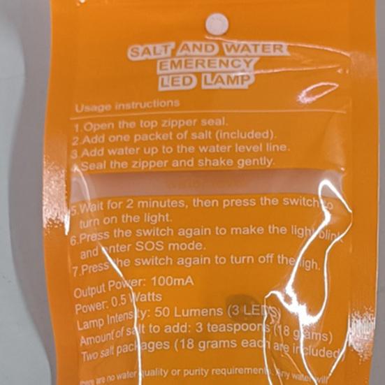 LED Nød Campinglampe 50Lm Bærbar Energisparende Lampe Salt