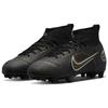 Nike Mercurial Superfly 8 Pro FG GS Black Cave Stone Kids Sneakers Metallic-Silver Metallic-Gold DJ2843-007