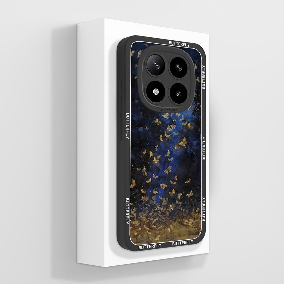 For Poco X7 Pro Case Creative Painting Soft Liquid Silicone High Quality Back Cover For Poco X 7 Pro X7Pro Full Cover Phone Case