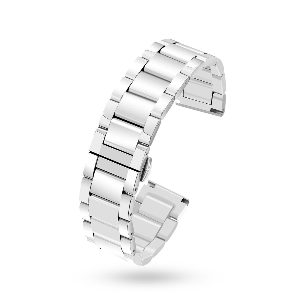 Solides Edelstahl-Uhrenarmband für Hamilton Khaki Jazz Field Seiko Butterfly-Verschluss Herren-Armband Metall-Uhrenarmband 18 20 22mm