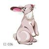 Adesivi Tatuaggio Cartoni Animati Animali Adorabili: Design di Gattini, Cuccioli e Coniglietti Carini