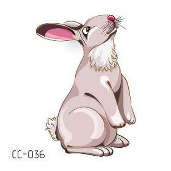 Adesivi Tatuaggio Cartoni Animati Animali Adorabili: Design di Gattini, Cuccioli e Coniglietti Carini