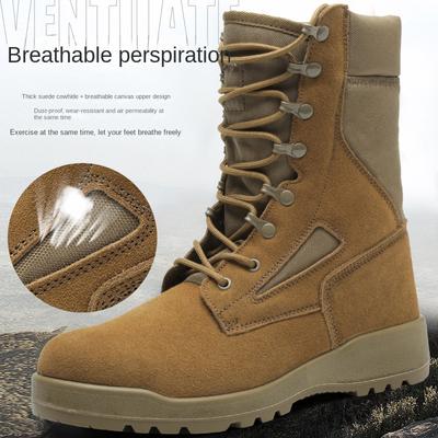 Futro Anty-aksamit Wysokie buty górskie Treningowe Taktyczne Buty Pustynne