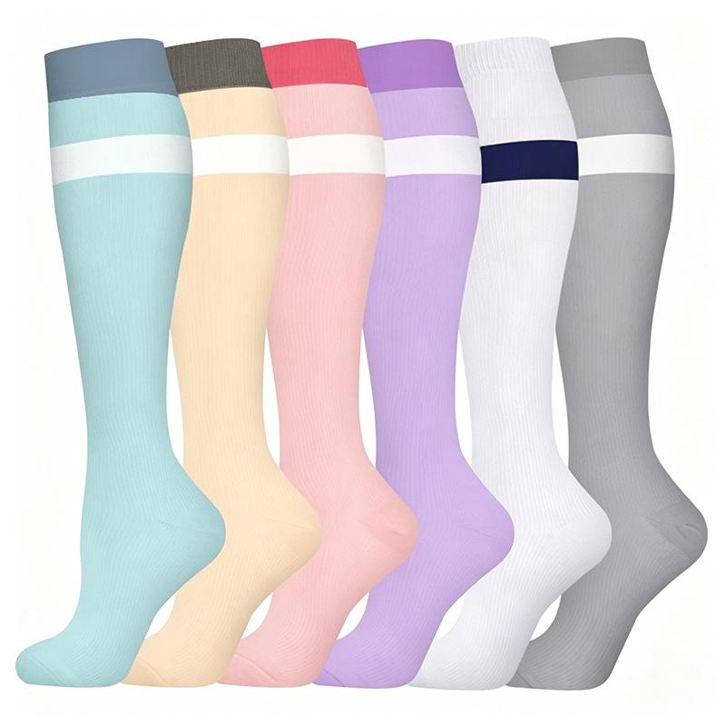 Unisex 6 Paar Kompressionssocken-Set zum Laufen & Radfahren