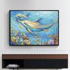 Decorative Canvas Painting Dolphin Art Poster PrintsRoom Wall Decor for Living Room Pictures Cuadros