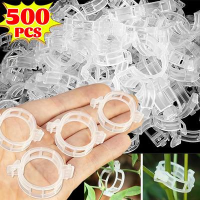 Plant Support Clips Reusable Plastic Plant Vine Strapping Grafting Fixing Holder Vegetable Tomato Climbing Tools Garden Supplies