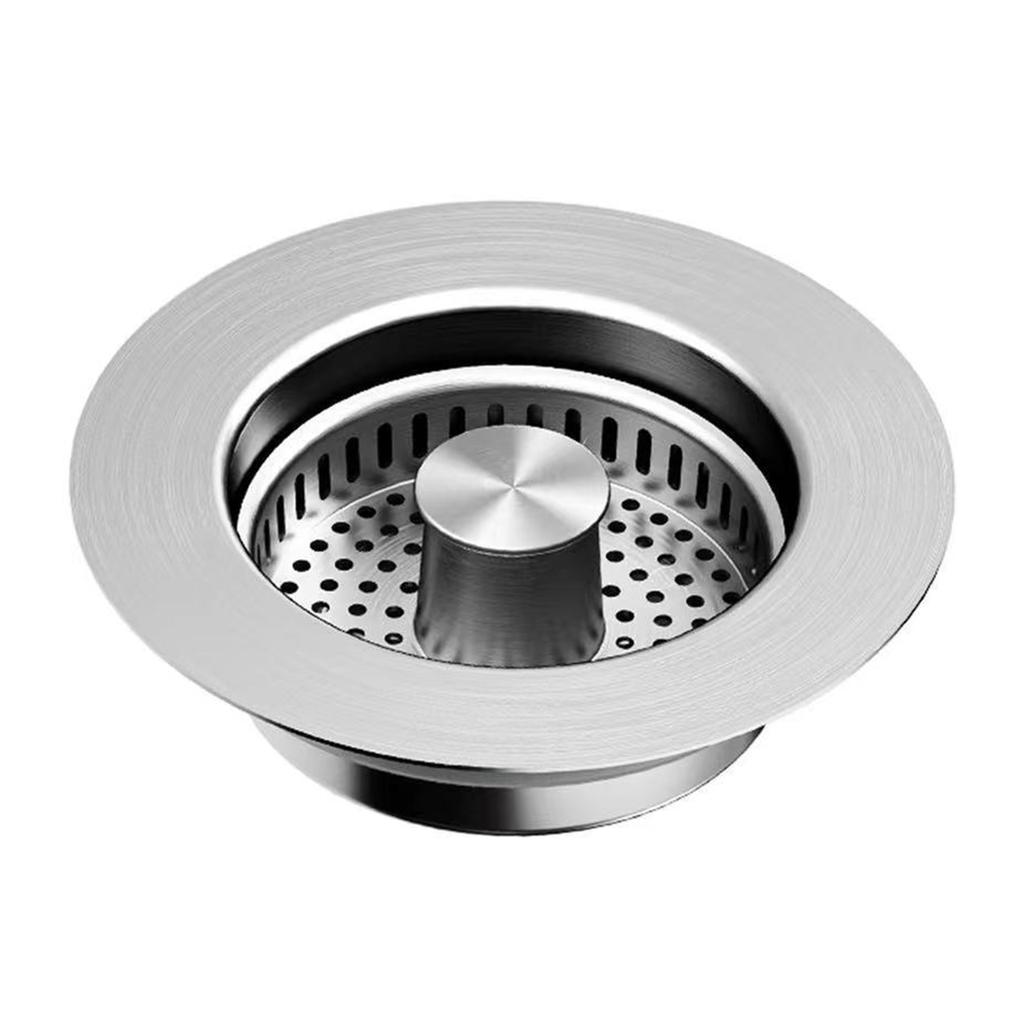 Kitchen Sink Drain Strainer,Stainless Steel Pop Up Sink Stopper,Anti-Clogging Sink Strainer Plug,Kitchen Sink Accessories