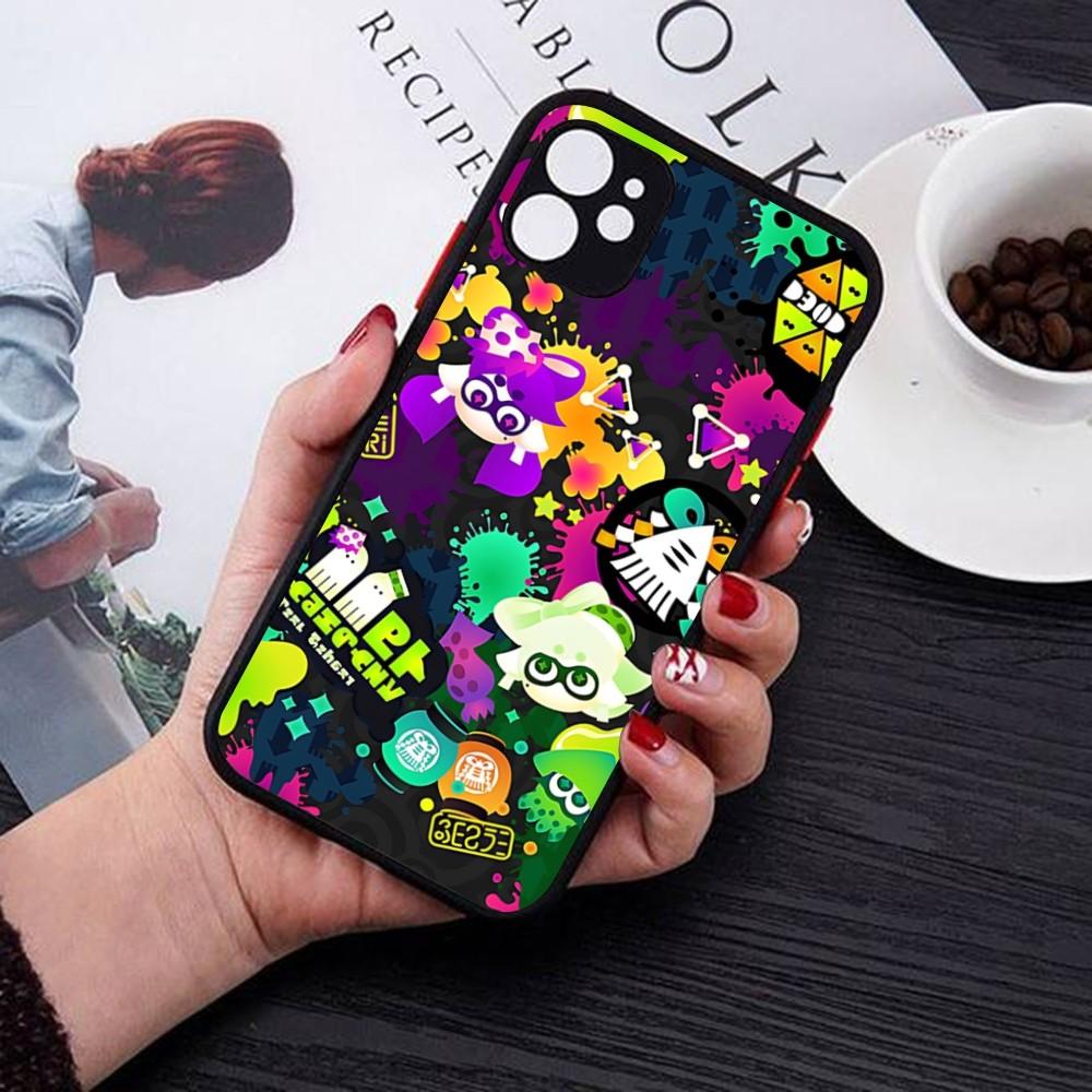 Splatoon Phone Case For IPhone 14 11 12 13 Mini Pro Max 8 7 Plus X XR XS MAX Translucent Matte Cover