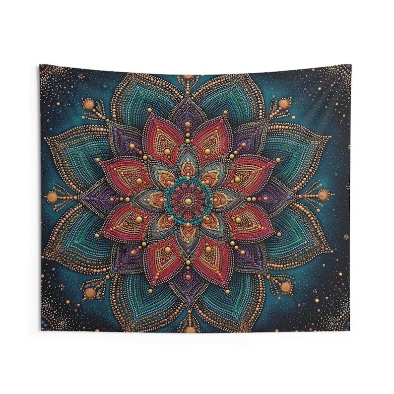 Mandala Bohemia tapestry 75x100 чёрный