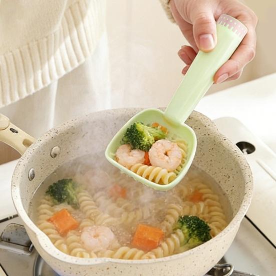 Cartoon Rice Spoon Non-Stick Plastic Rice Spatula Scoop Cooker Food Masher Strainer Spoon Multi-Functional Kitchen Tool for Mashing Fruits Vegetables