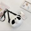 Cute Plush Crossbody Bag Panda Backpacks One Shoulder Diagonal Wallet Stuffed Animals Toy Coin Purse Kids Birthday Gift