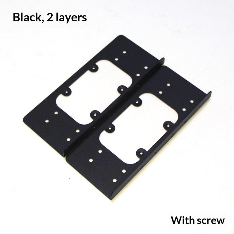 

3.5 Inch Hard Disk Bracket 2/3 Layers Holder Desktop Computer Case Mechanical Hdd Expansion Double Layer Support Bracket as the picture