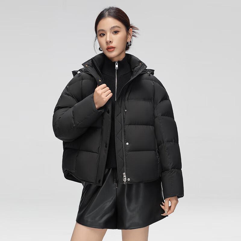 Xuezongfei Women's Short Hooded Puffer Down Jacket
