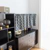 Printed Short Curtain Window Dressing Rod Kitchen Cabinent Door Decorative Valance Half Panels