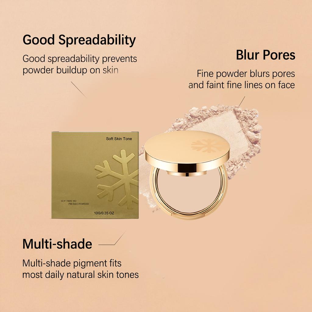 Oil Control Setting Powder (Soft Bisque) Natural Matte Lightweight Smooth Daily Long-Lasting Face Powder 10g